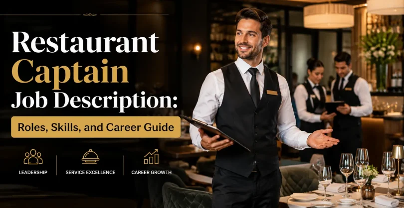 Restaurant Captain Job Description Roles, Skills, and Career Guide